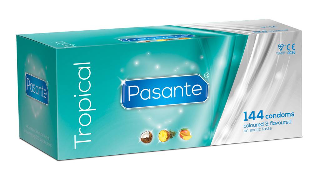 Pasante Tropical Flavoured Condooms Met Smaak 144 Stuks Grootverpakking pasante kopen in de aanbieding Pasante Tropical Flavoured Condooms Met Smaak 144 Stuks Grootverpakking pasante kopen in de aanbieding
