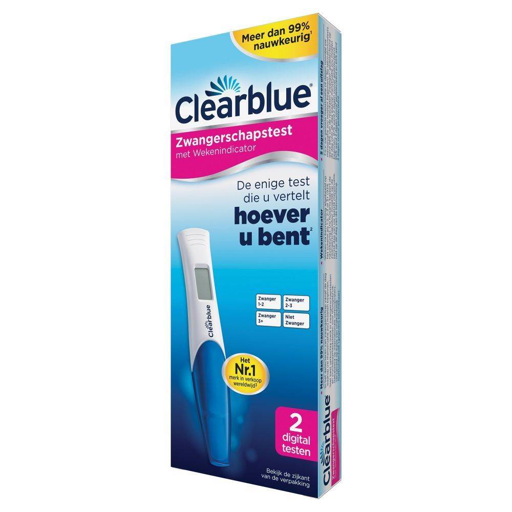 ClearBlue Zwangerschapstest Met Weken-indicator 2 digitale testen afbeelding