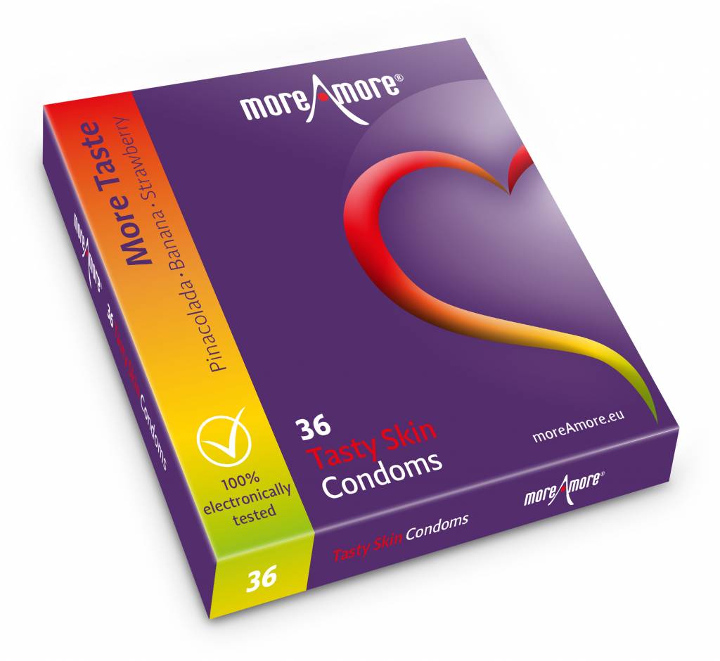 MoreAmore Tasty Skin Condooms 36 stuks afbeelding