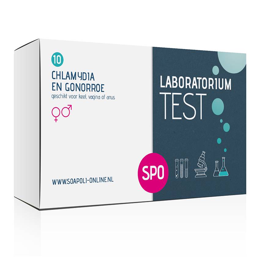 SOApoli Chlamydia En Gonorroe Test - Professionele Laboratorium Test Test voor vagina, keel of anus afbeelding