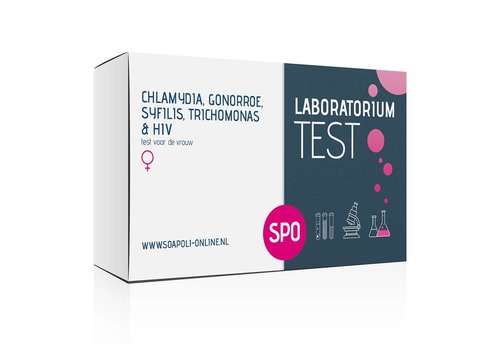 SOApoli Combitest Syfilis, HIV, Chlamydia, Gonorroe en Trichomonas test