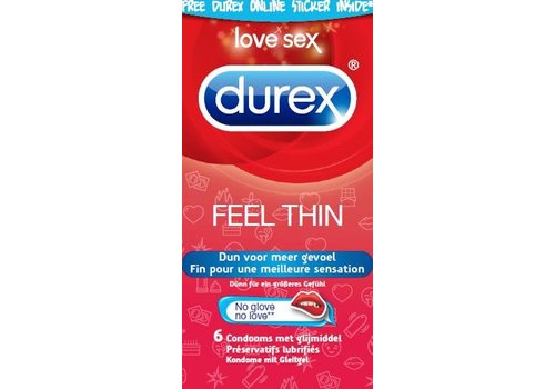 Durex Feel Thin 6 condooms (2024-12)