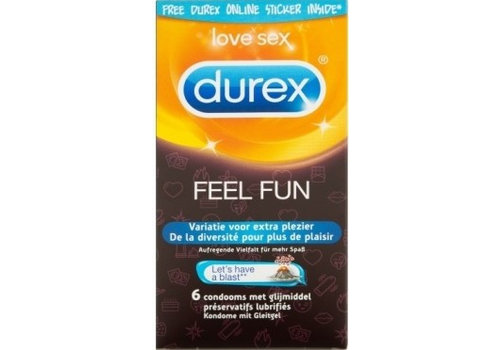 Durex Feel Fun - 6 condooms assortiment