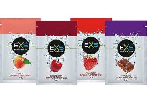 EXS Flavoured lubricant - 4 sachets smaakvol glijmiddel