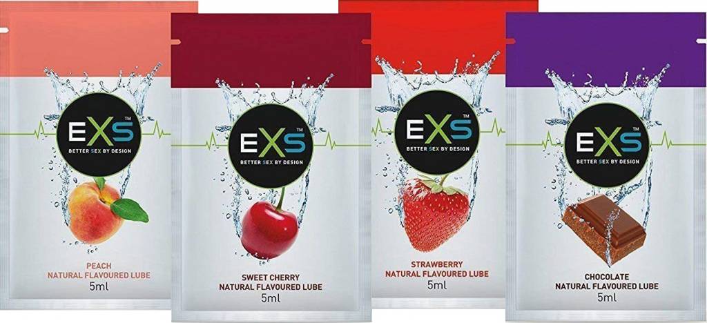Exs Flavoured Lubricant 4 Sachets Glijmiddel Met Smaak exs kopen in de aanbieding Exs Flavoured Lubricant 4 Sachets Glijmiddel Met Smaak exs kopen in de aanbieding
