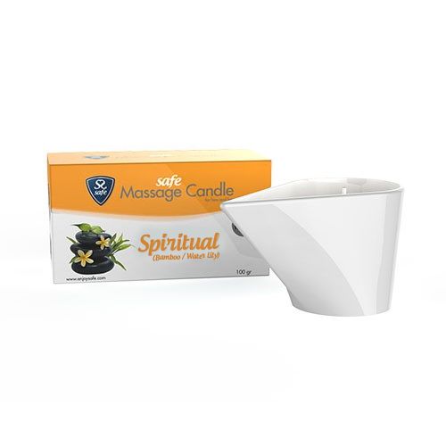 Safe Massage Candle Spiritual Massagekaars Bamboe Waterlelie safe kopen in de aanbieding