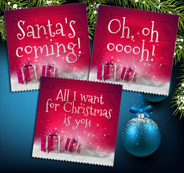 Condoom Anoniem Ondeugende Kerst Condooms - 3 Stuks afbeelding