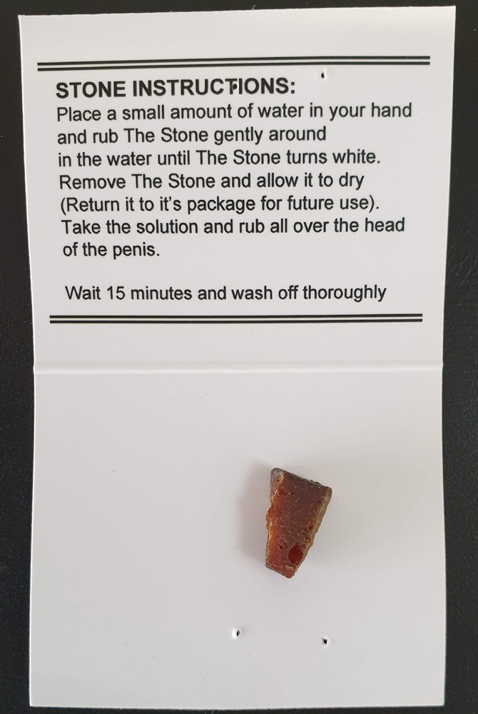 Overgang niet voldoende Verdwijnen The Original Black Stone - orgasme uitstellen - Condoom Anoniem