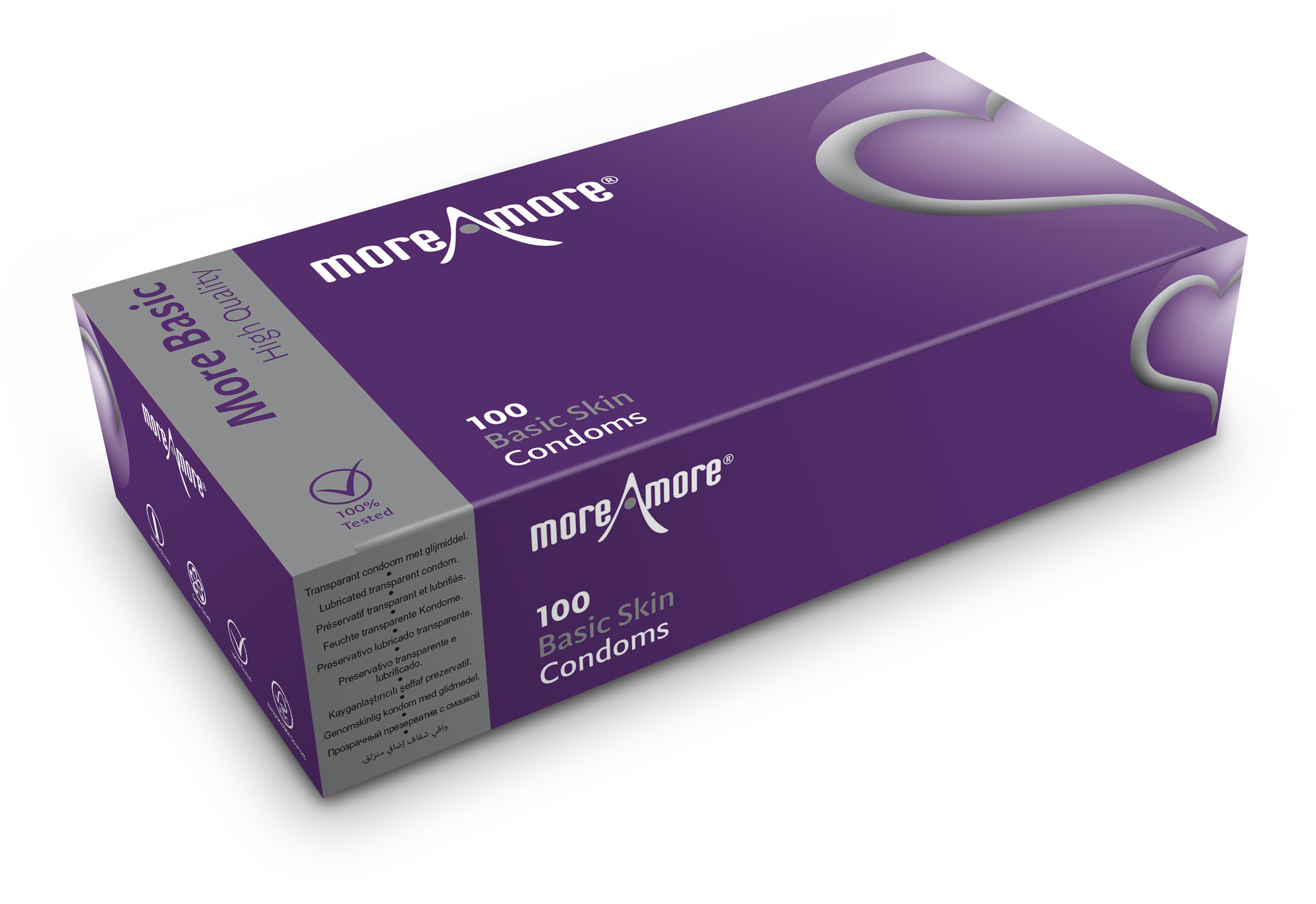 MoreAmore Basic Skin Condooms 100 stuks afbeelding