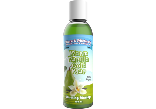 Swede Vince & Michael's Warm Vanilla Gold Pear massage lotion
