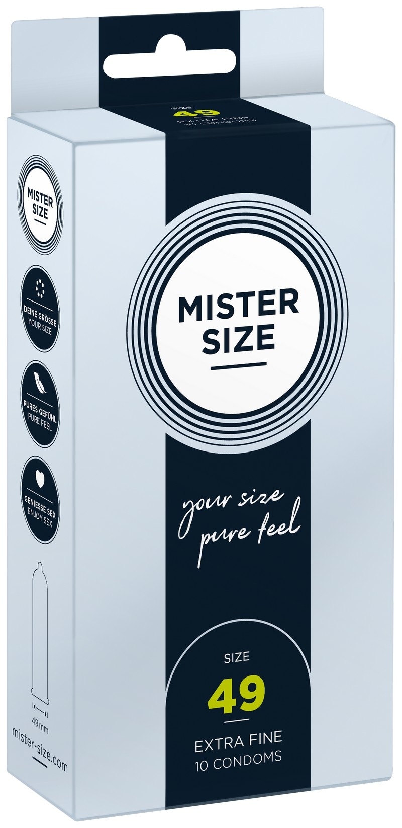 MISTER SIZE 49 - Smallere Condooms Ultradun 10 stuks afbeelding