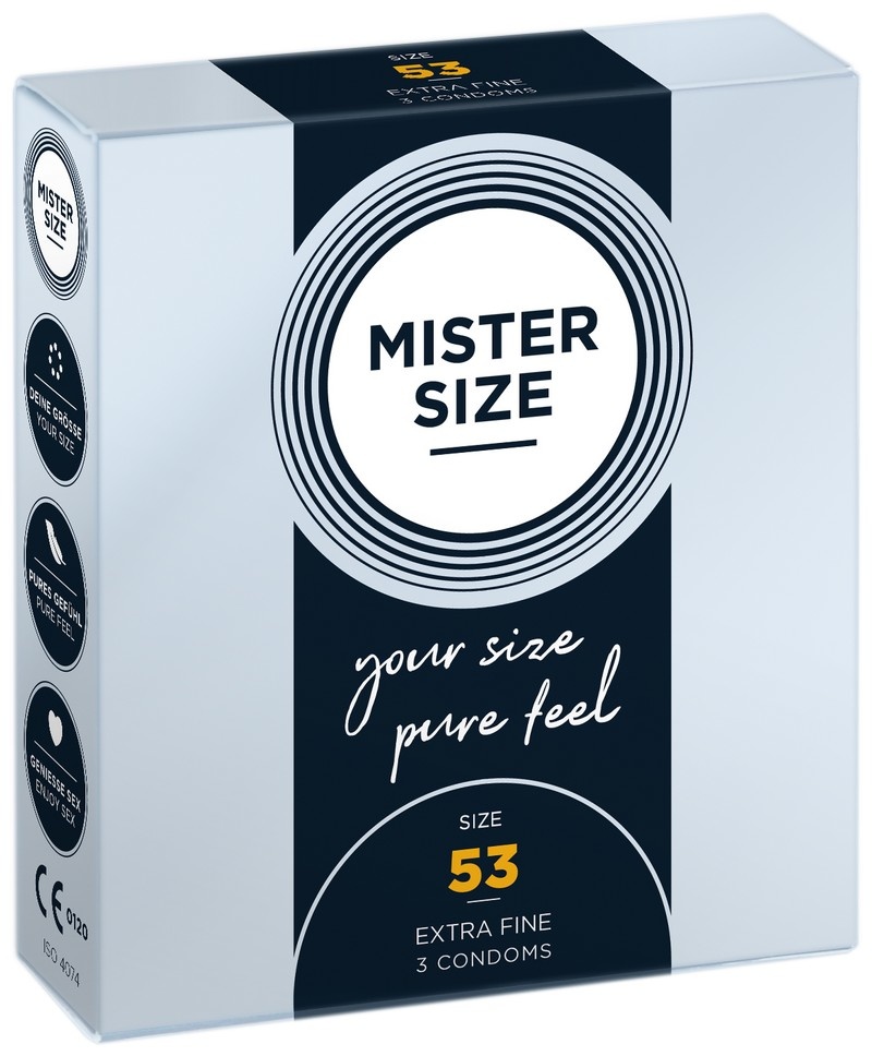 MISTER SIZE 53 - Gemiddelde Condooms Ultradun 3 stuks afbeelding