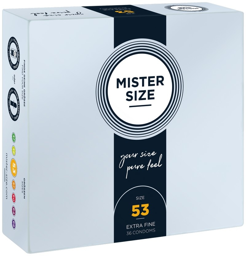MISTER SIZE 53 - Gemiddelde Condooms Ultradun 36 stuks afbeelding