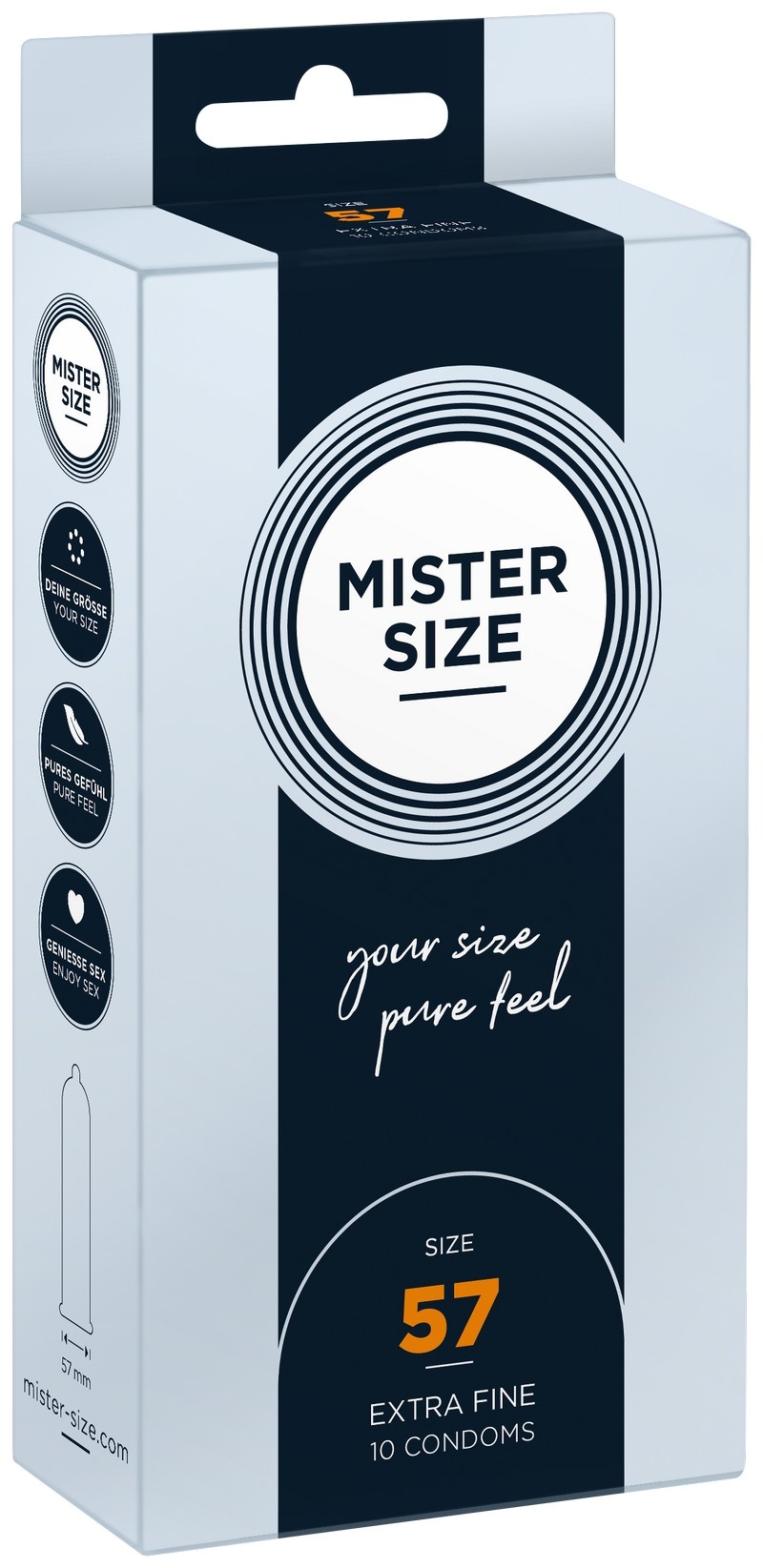 MISTER SIZE 57 - Iets Ruimere Condooms Ultradun 10 stuks afbeelding