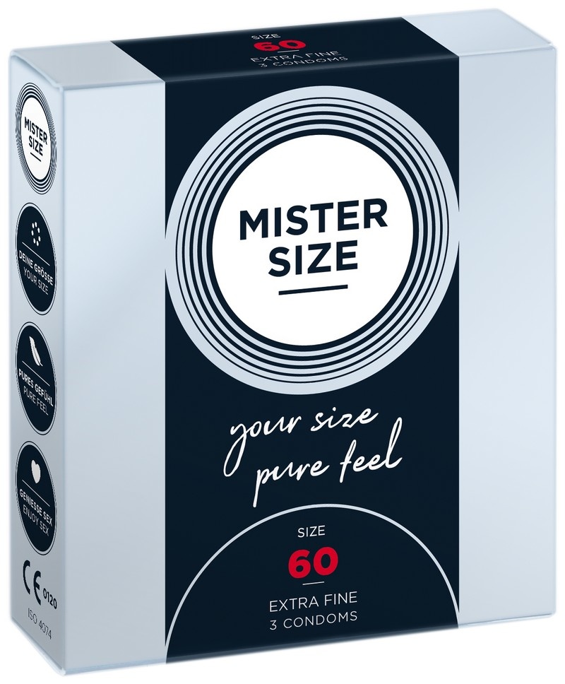 MISTER SIZE 60 - Ruimere XL Condooms Ultradun 3 stuks afbeelding
