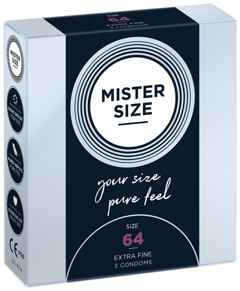 MISTER SIZE 64mm - Ruimere XXL Condooms Ultradun 3 stuks afbeelding