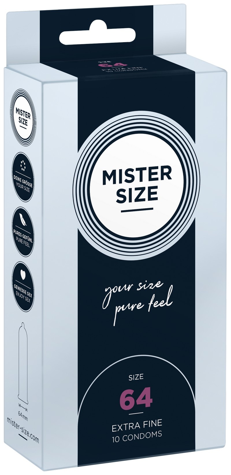 MISTER SIZE 64mm - Ruimere XXL Condooms Ultradun 10 stuks afbeelding