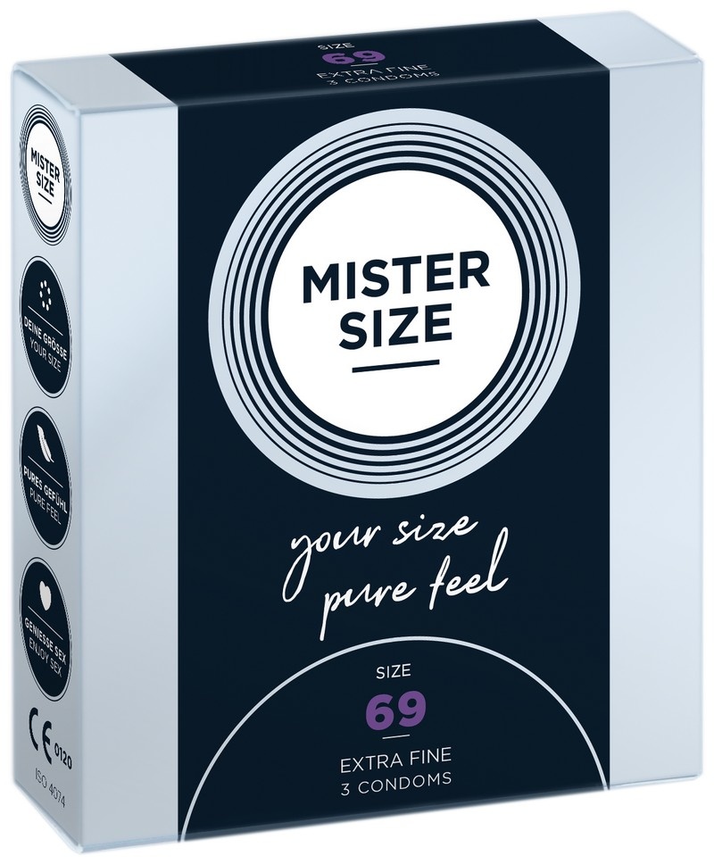 MISTER SIZE 69mm - Ruimere XXXL Condooms Ultradun 3 stuks afbeelding