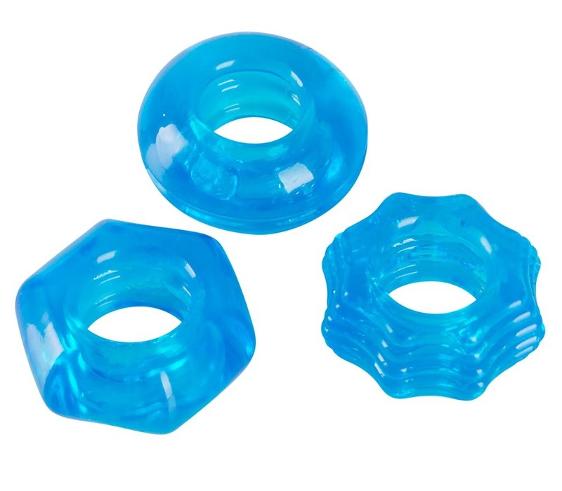 Stretchy cockring set - 3 rekbare penisringen