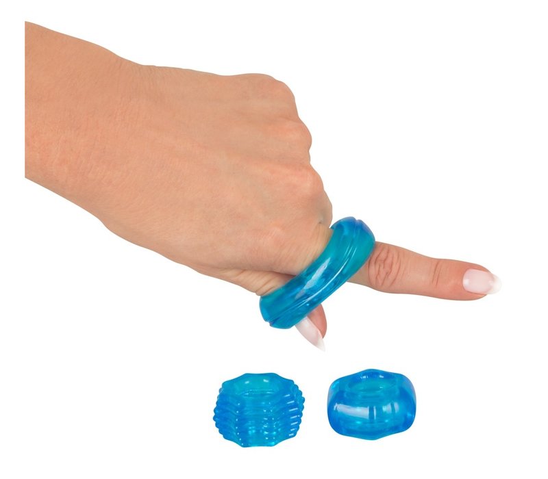 Stretchy cockring set - 3 rekbare penisringen