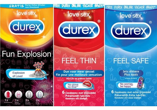 Durex FeelTrio - assortiment 18 condooms