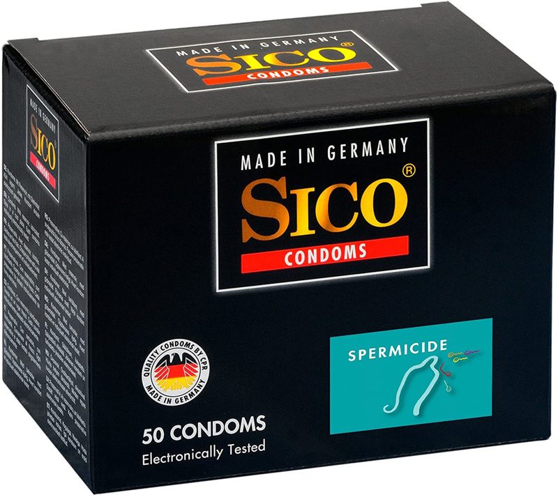 Sico Spermicide Condooms - Zaaddodend Glijmiddel 72 stuks afbeelding