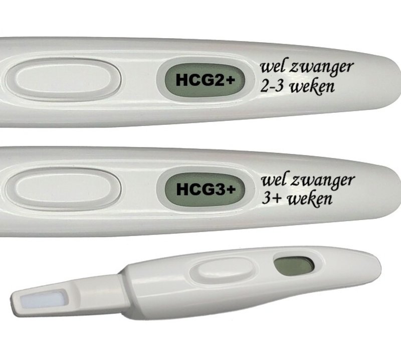 Digitale zwangerschapstest met wekenindicator (2 stuks)