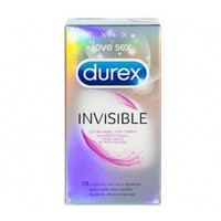 Invisible 10 ultra dunne condooms met extra glijmiddel
