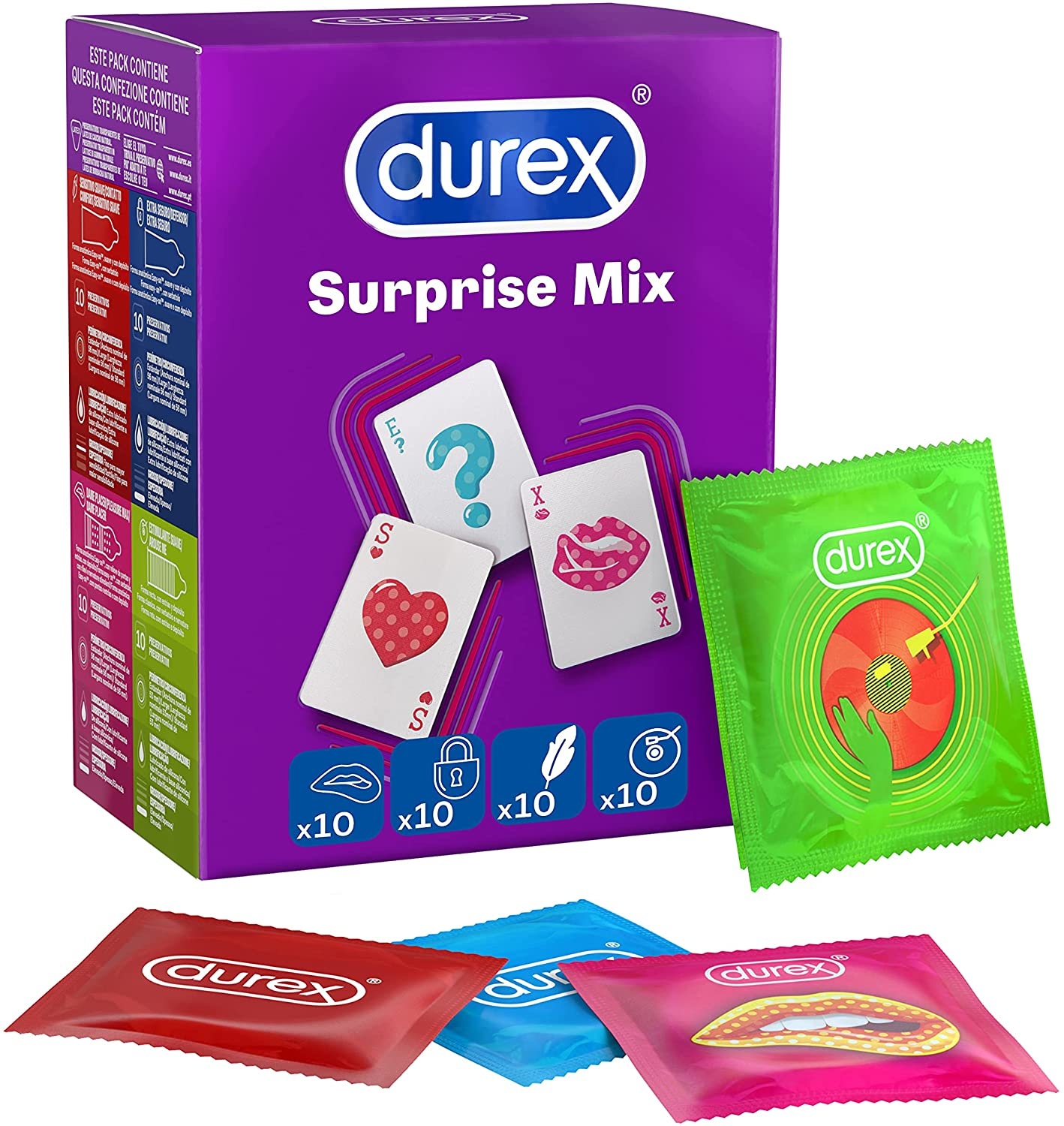 Durex Surprise 40 condooms assortiment GRATIS bezorgd! - Condoom Anoniem