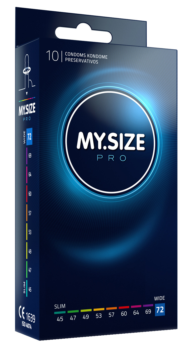 MySize PRO 72mm - Ruimere XXXXL Condooms 10 stuks afbeelding