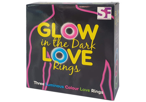 Spencer & Fleetwood Glow in the dark love rings - 3 stuks