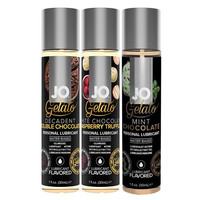 Gelato Chocolate Treat - Mint Chocolate, White Chocolate & Double Chocolate - glijmiddel op waterbasis 3x30ml