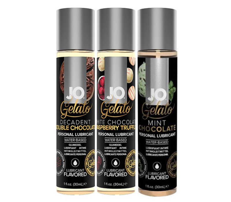 Gelato Chocolate Treat - Mint Chocolate, White Chocolate & Double Chocolate - glijmiddel op waterbasis 3x30ml