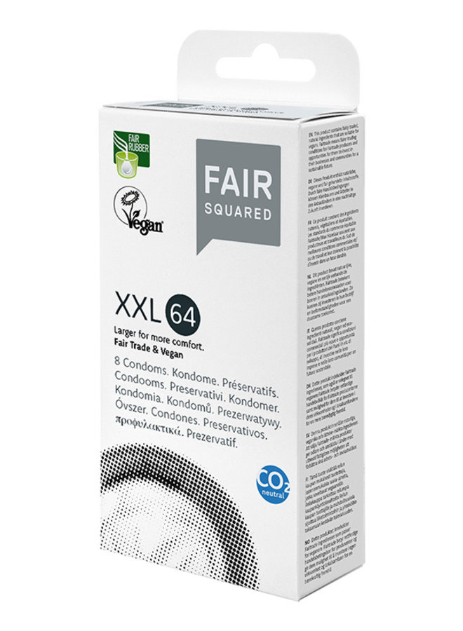 Fair Squared XXL 64mm Eco Fair Trade 8 Condooms 8 stuks afbeelding