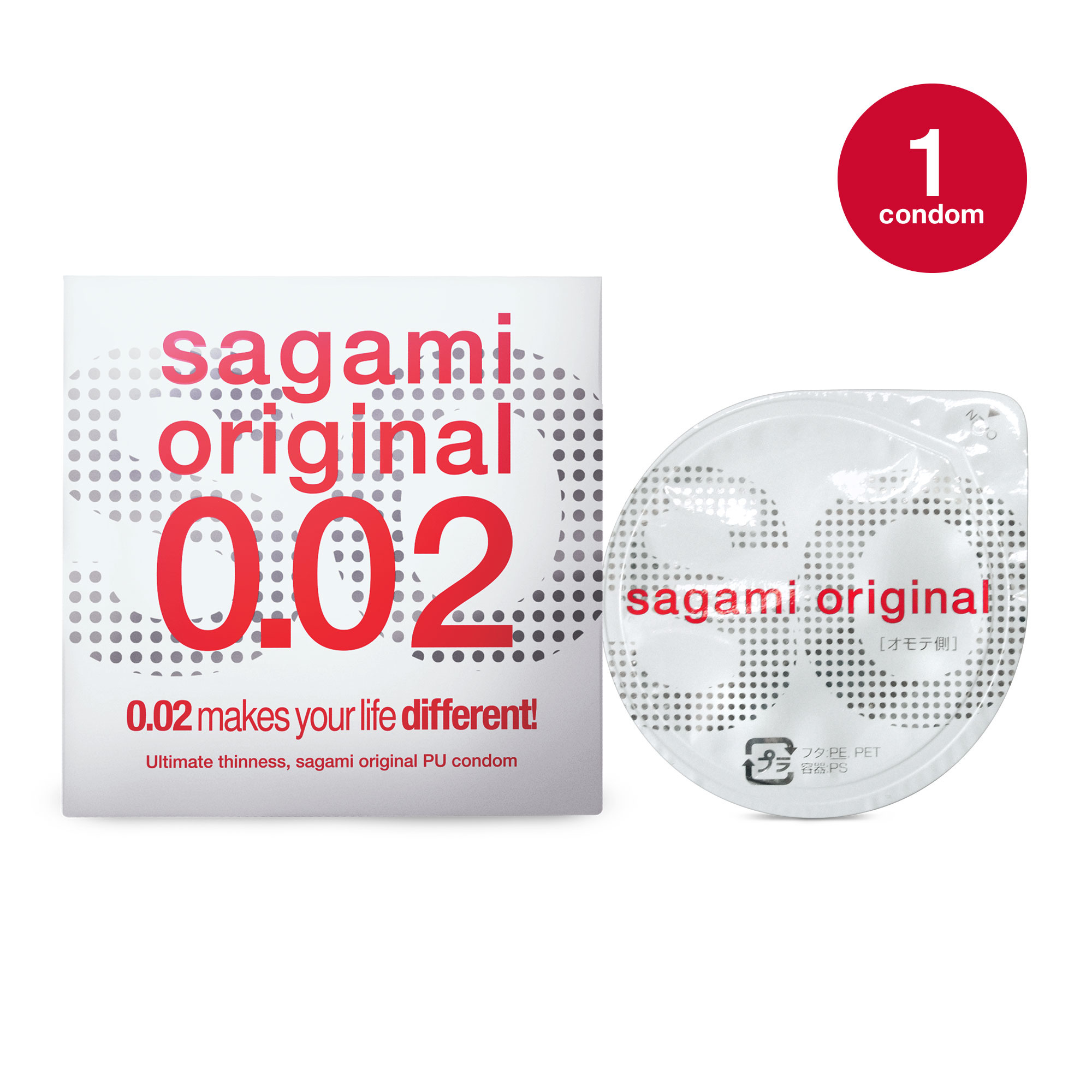 Sagami Original 0.02 - Ultradunne Latexvrije Condooms per stuk afbeelding