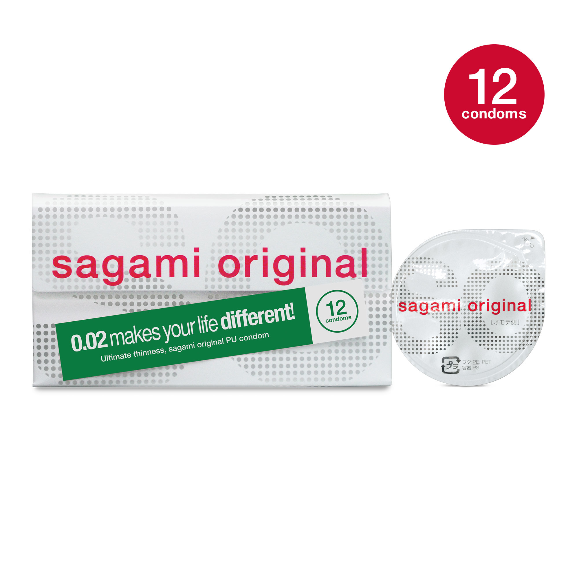 Sagami Original 0.02 - Ultradunne Latexvrije Condooms 12 stuks afbeelding