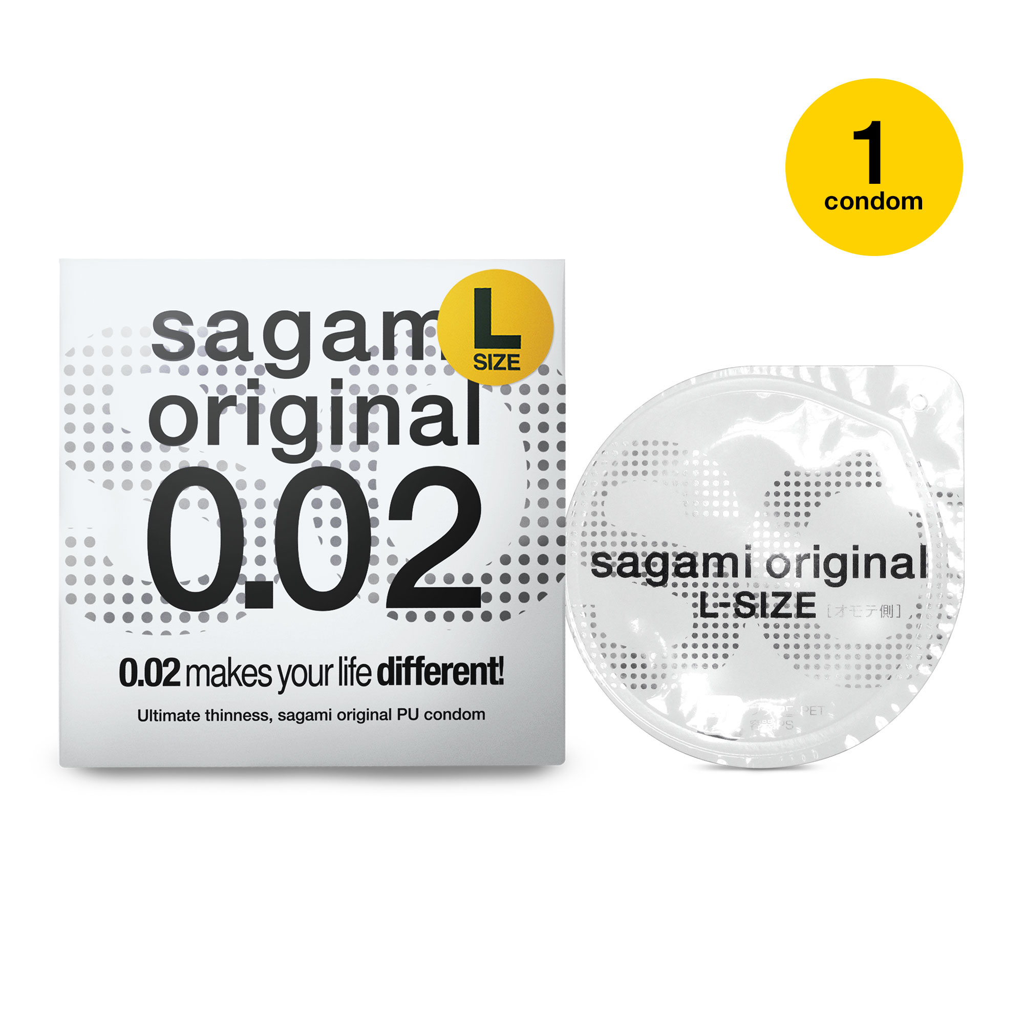 Sagami Original - Ultradunne Latexvrije Condooms - Maat L per stuk afbeelding
