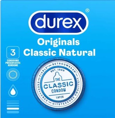 Durex Classic Natural Condooms 3 stuks afbeelding