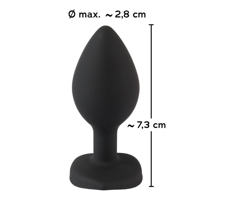 Silicone Butt Plug met blinkend hart