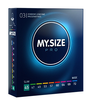 MySize 45 - Smallere Condooms 3 stuks afbeelding