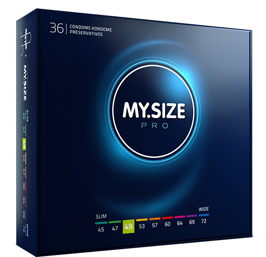 MySize PRO 49mm - Smallere Condooms 36 stuks afbeelding