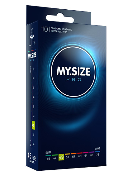 MySize PRO 49mm - Smallere Condooms 10 stuks afbeelding