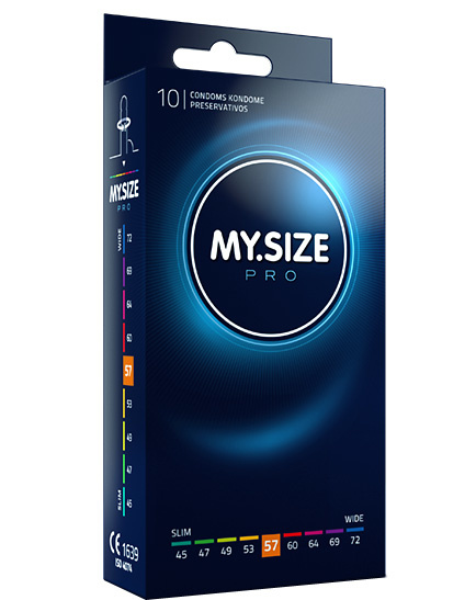 MySize PRO 57mm - Iets Ruimere Condooms 10 stuks afbeelding