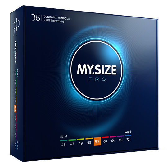 MySize PRO 57mm - Iets Ruimere Condooms 36 stuks afbeelding