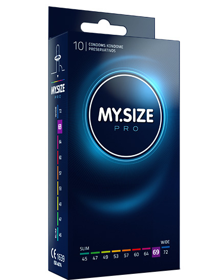 MySize PRO 69mm - Ruimere XXXL Condooms 10 stuks afbeelding