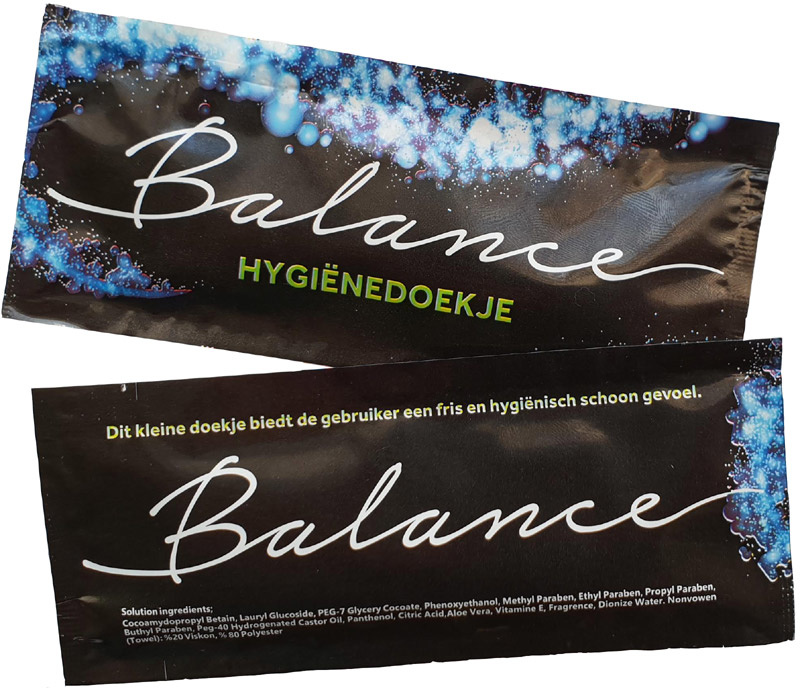 Balance 10 Pack Verfrissings- En Reinigingsdoekjes 10 stuks afbeelding