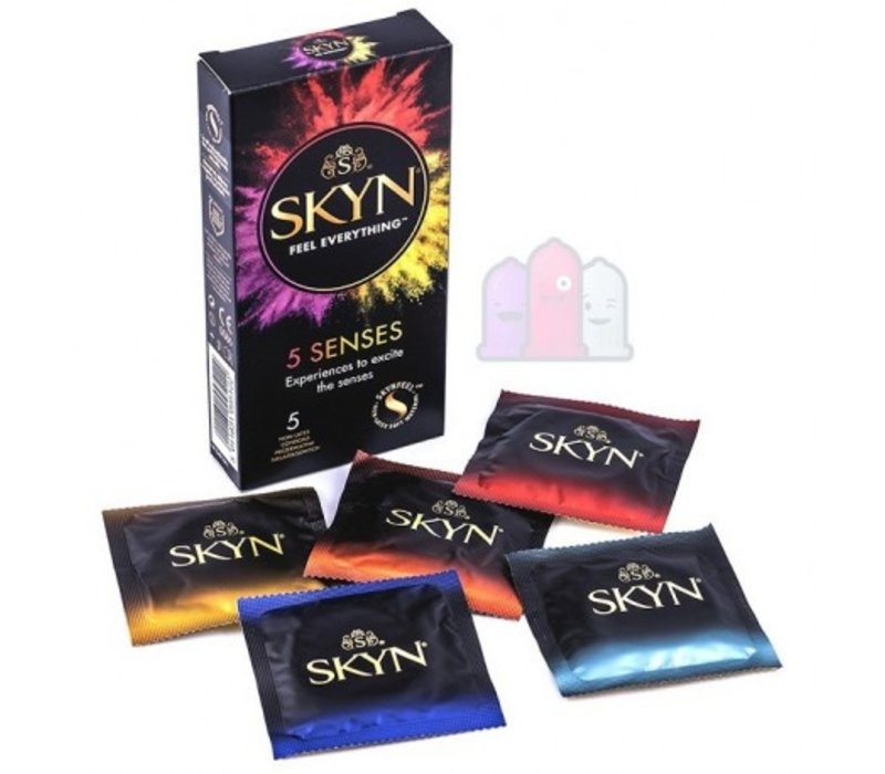 Skyn 5 Senses - assortiment van 5 latexvrije condooms