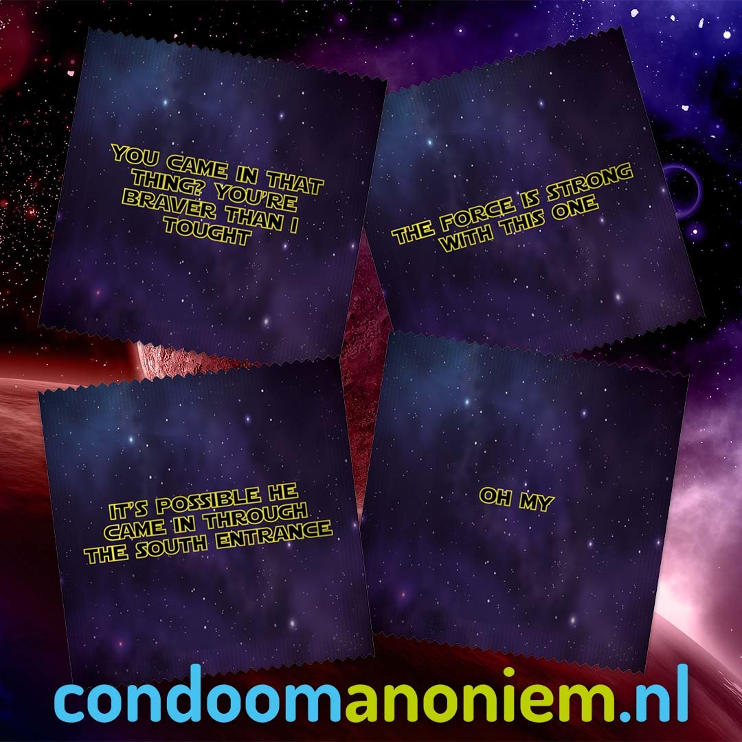 Star Wars Star Wars Condooms - 23 Condooms Met Herkenbare Uitspraken afbeelding
