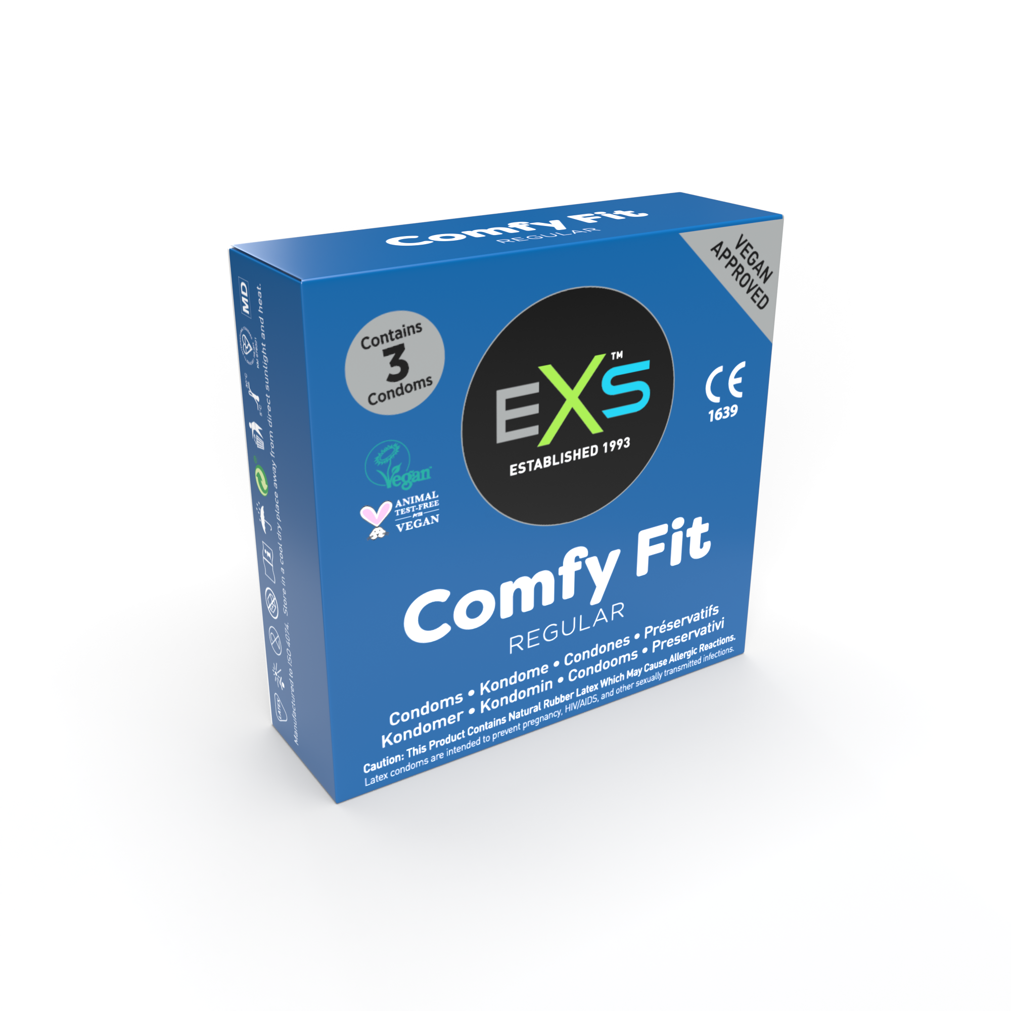 EXS Regular Comfy Fit Condooms 3 stuks afbeelding