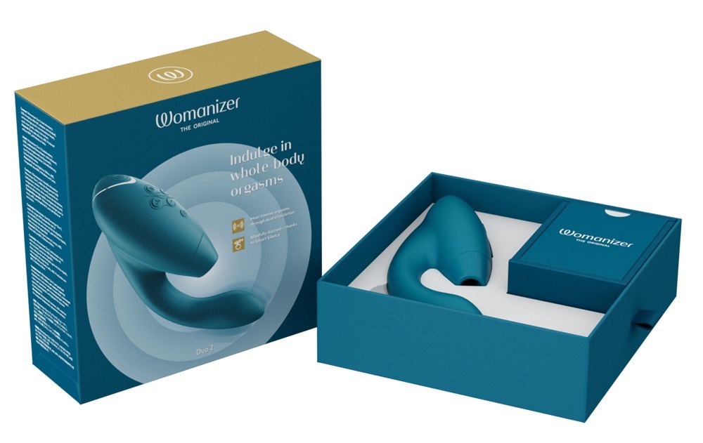 Womanizer Duo 2 - Geavanceerd Speeltje Met Dubbele Sensatie Green - groen afbeelding